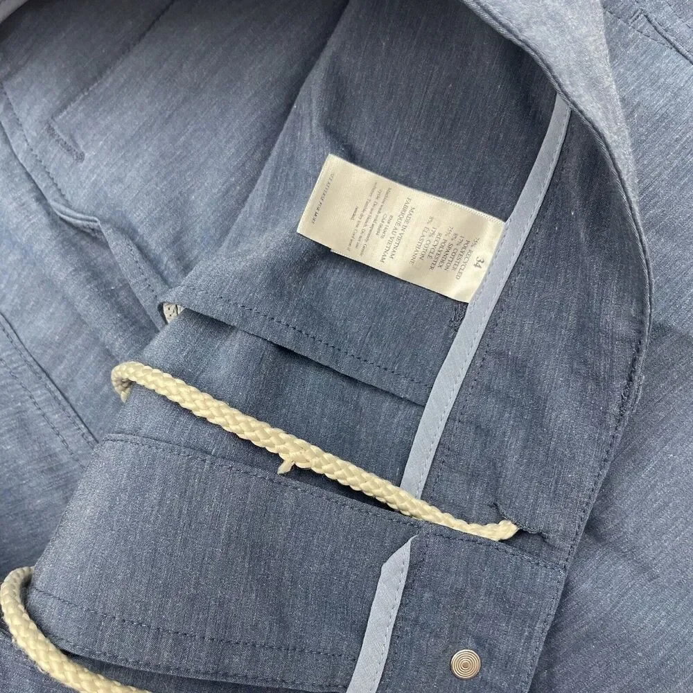Faherty 9” All Day Blue Shorts Mens Size 34 $98